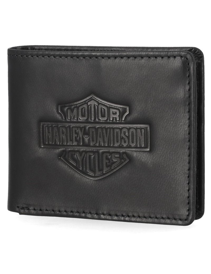 Harley-Davidson Men's Genuine Leather Rfid Blocking Wallet