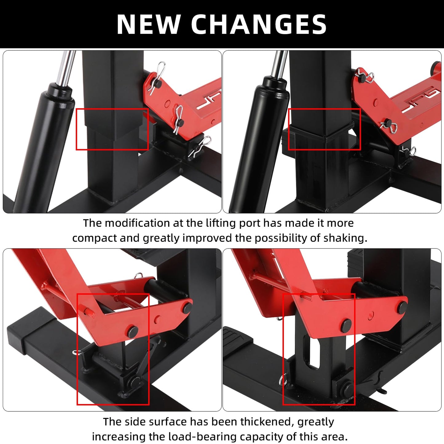 JFG RACING Motorcycle Dirt Bike Stand 1000Lbs Capacity Lift Jack Hoist Table Height Adjustable Lifting Stand Ideal for Dirt Pit Bike Repair&Maintainance,Dirt Bike Accessories