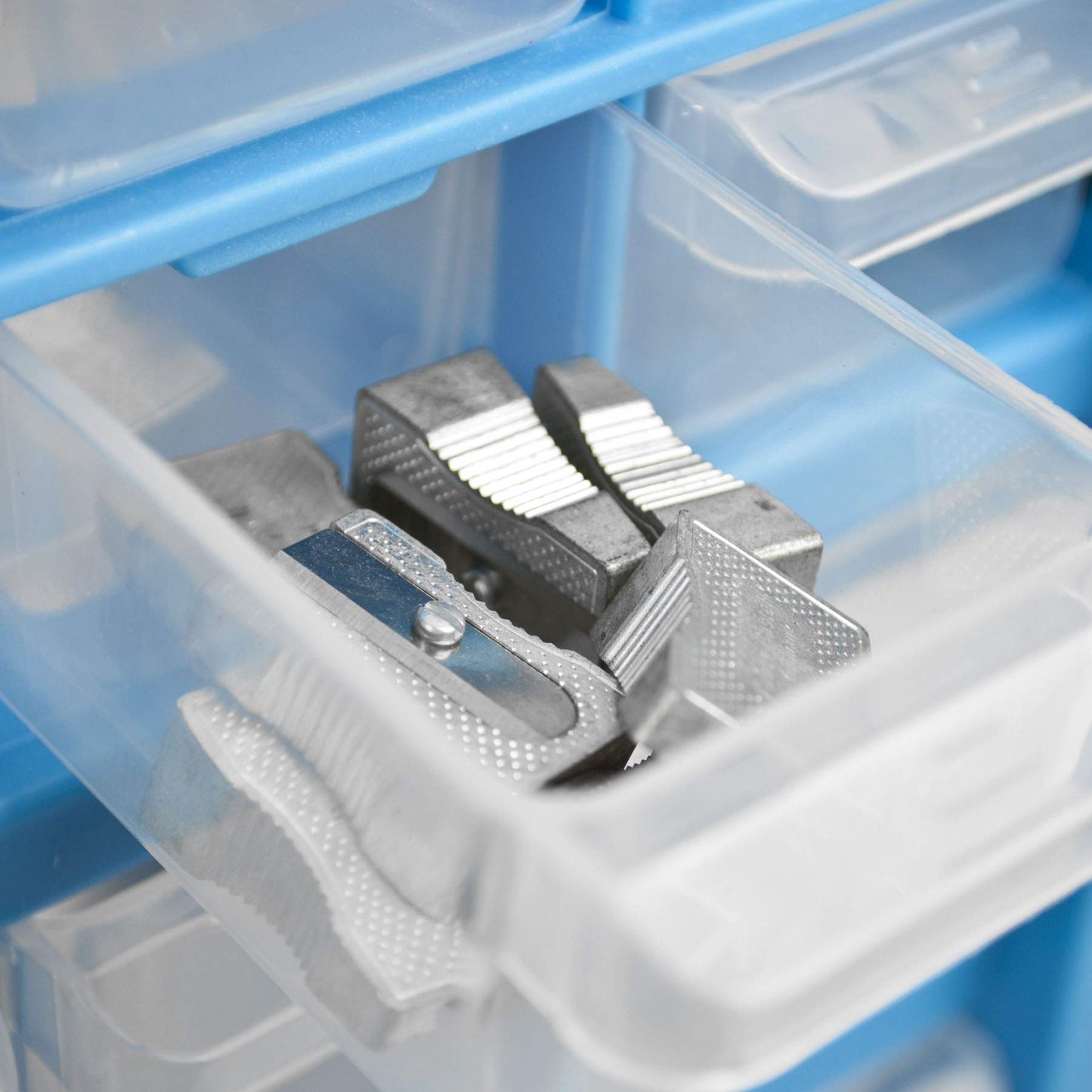 TekBox DIY Tool Bits Storage Organiser Unit - Workshop Parts Craft Box Cabinet (12 Drawer)