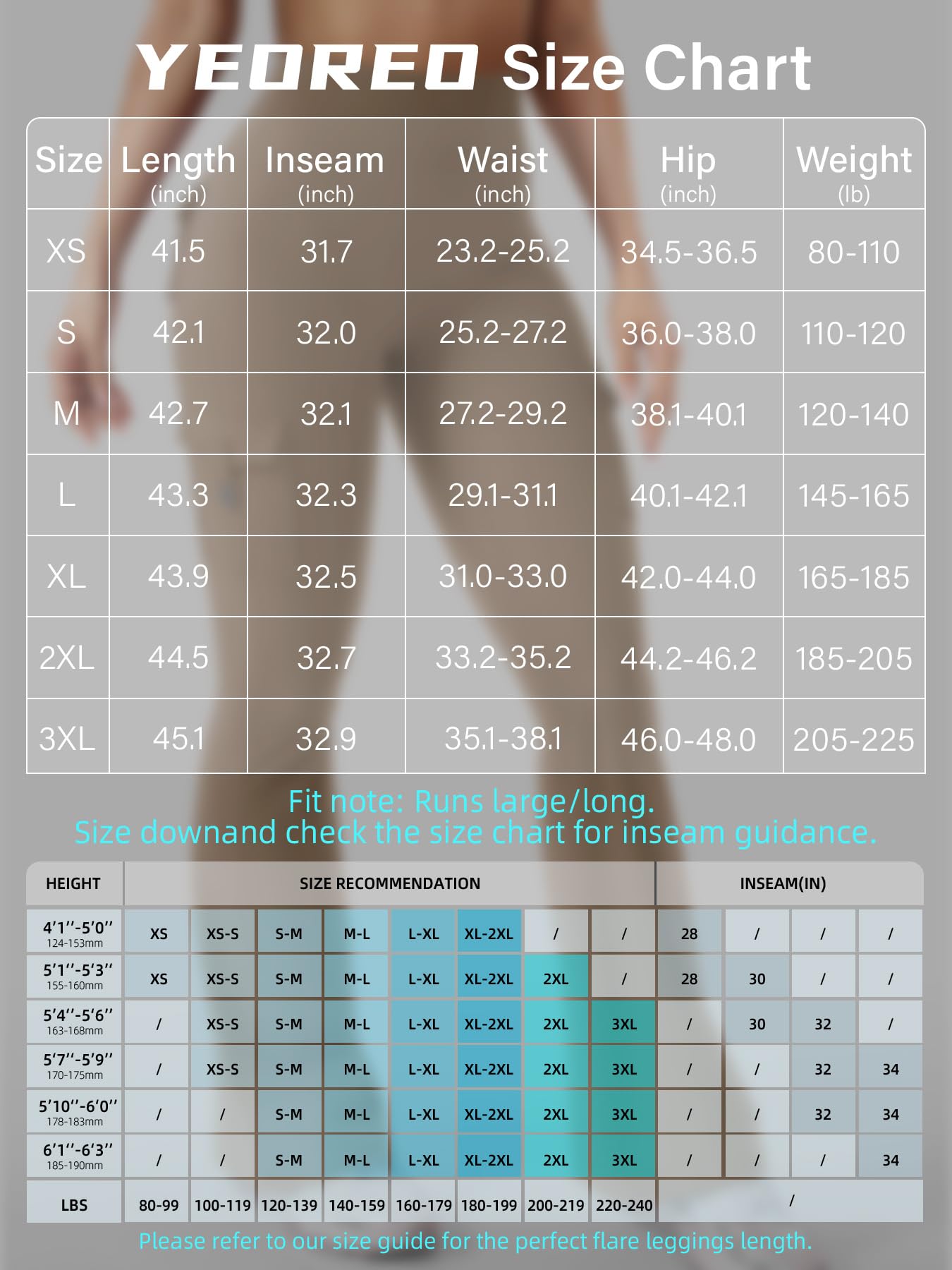 YEOREO CoreFlex Women Workout Flare Leggings with Pockets Hidden Scrunch High Waisted Cargo Gym Yoga Leggings Light Brown L