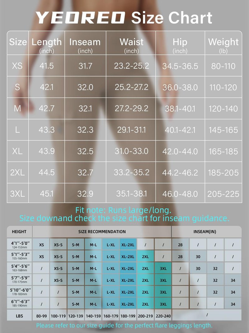 YEOREO CoreFlex Women Workout Flare Leggings with Pockets Hidden Scrunch High Waisted Cargo Gym Yoga Leggings Light Brown XXL