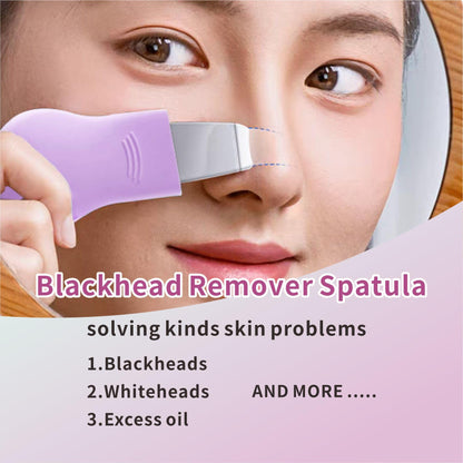 REVEX Silicone Nose Blackhead Remover Tool Set,Blackhead Scraper Tool,2Pcs Pore Cleaning Brush, Face Scrubber Skin Spatula, Pore Scrubber for Deep Cleansing,Face Exfoliator Scrubber for Women Men