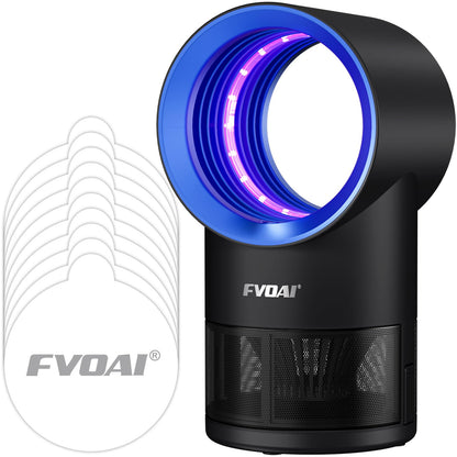 Fly Traps Indoor,Fruit Fly Trap for Indoors Mosquito Trap Indoor Insect Trap with Suction, Time Setting, Bug Light & 10 Pcs Sticky Glue Boards (Blue)