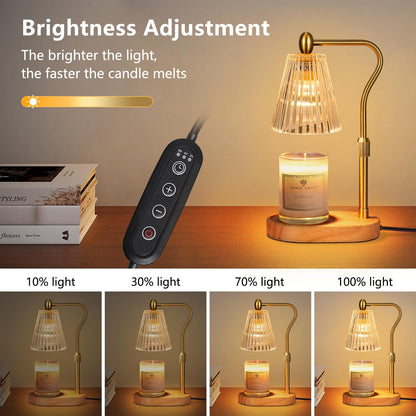 Engpure Candle Warmer Lamp with Timer and Dimmer Adjustable Height for Home Room Decor, Brithday Gifts for Women, Candle Warmer for Scented Jar Candles Mother's Day Gifts