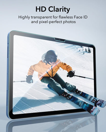 ESR 2 Pack Screen Protector for iPad A16 11th/10th Generation (11/10.9 Inch, 2025/2022), 9H Tempered Glass Film with UltraFit Tray, Apple Pencil Support, Scratch Resistant, HD Clarity, Bubble Free