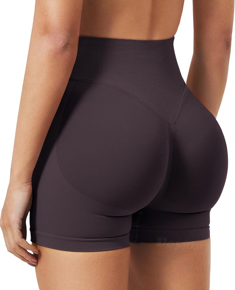 VOYJOY Women's Scrunch Butt Lifting Workout Shorts - Seamless Gym Biker Shorts in 2.5", 3.6", 4.5", 6" Sizes