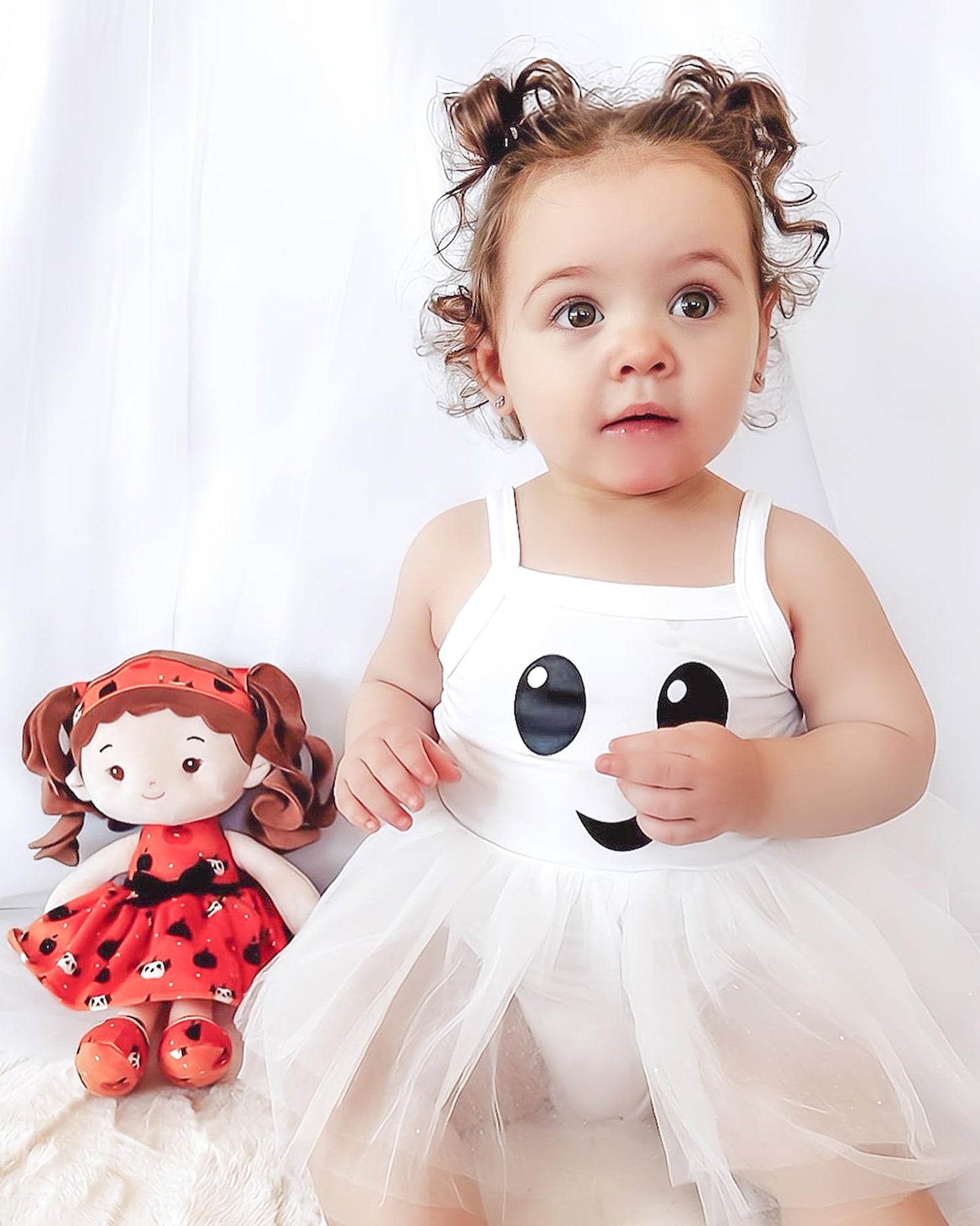 LeyaDoll Soft Baby Doll Toys (12''), My First Baby Rag Doll for 1 Year-Old Girl Birthday Gift, Christmas Plush Toys Gift for Toddler Kids Infants-Halloween Special-Pumpkin