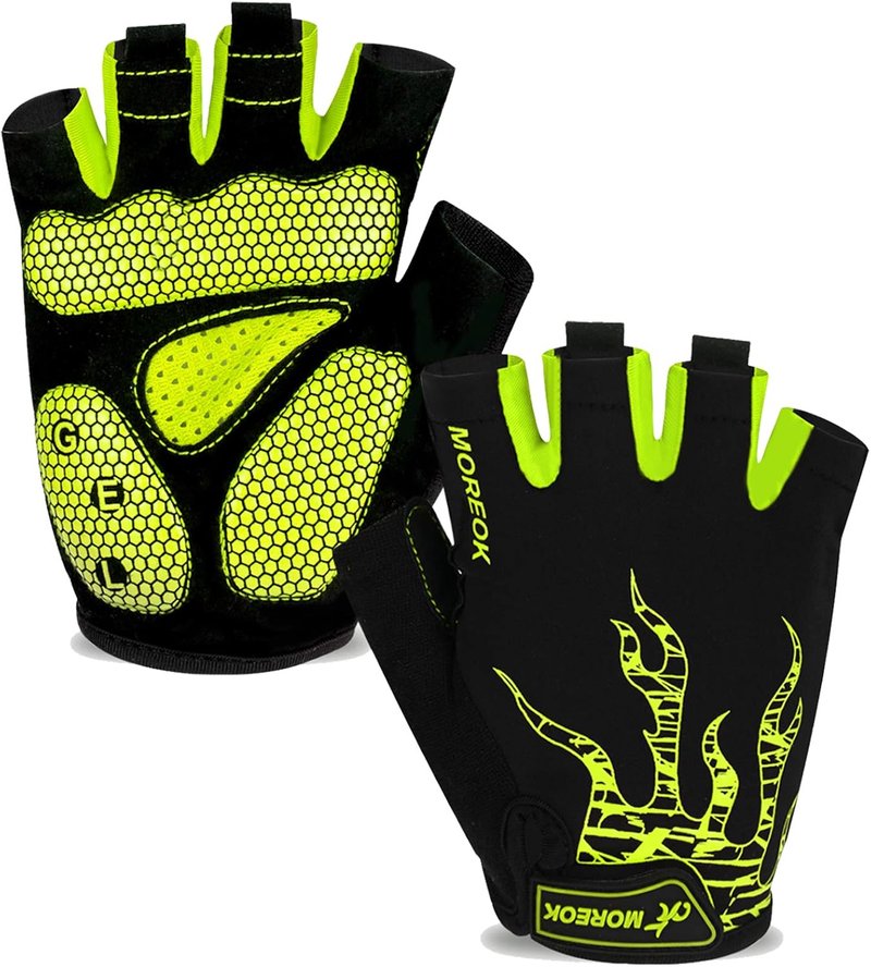 Cycling Gloves for Men & Women - 5MM Gel Pad Half Finger Design | Ideal for Cycling, Weight Lifting & Outdoor Sports