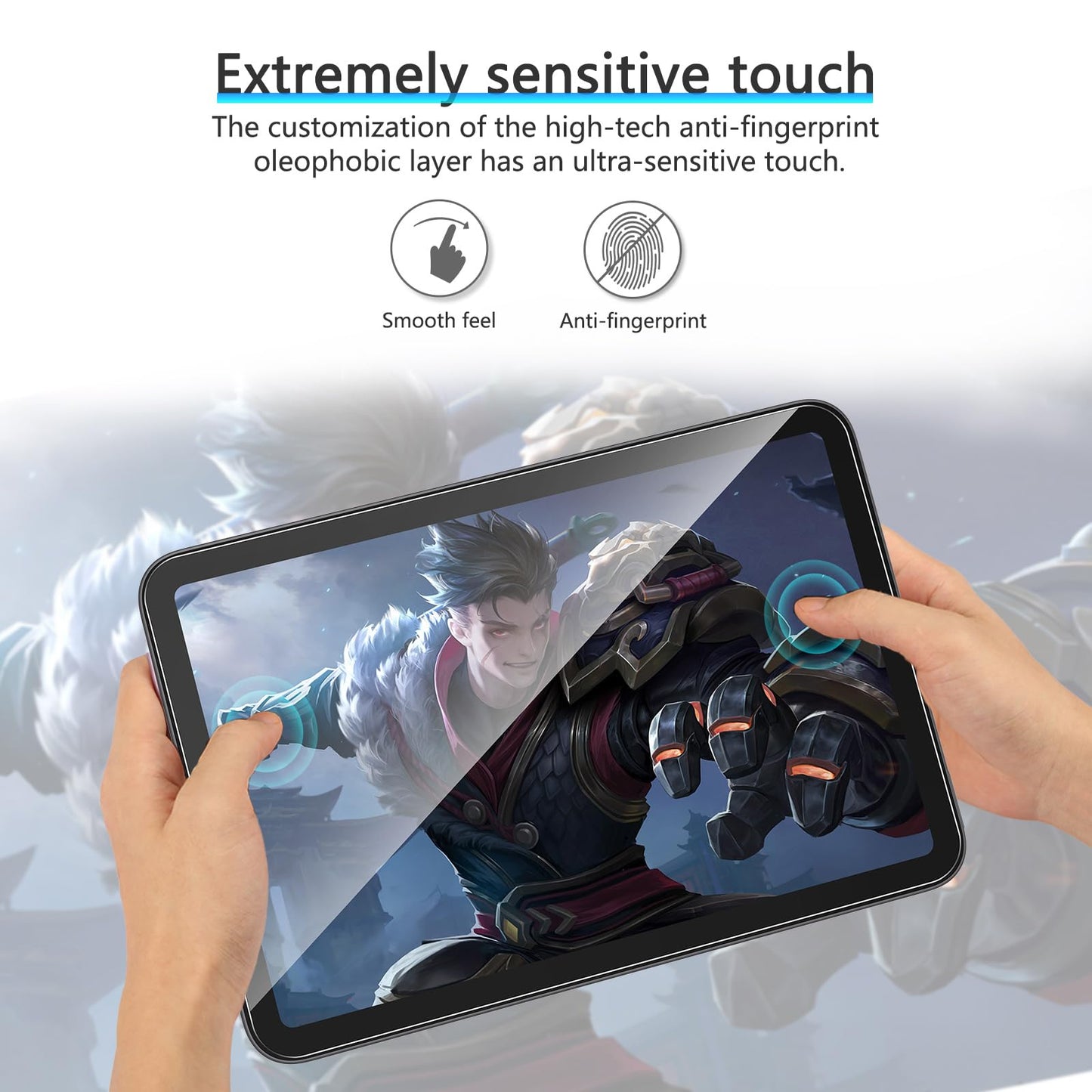 OMOTON Screen Protector for iPad Air 5th 4th Generation (Air 5/4, 10.9 Inch, 2022/2020) iPad Pro 11 Inch (2022/2021/2020/2019) Tablet - Tempered Glass, Case Friendly, Apple Pencil Compatible, 2 Pack