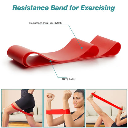 5 in 1 Foam Roller Set - Trigger Point Foam Back Roller, Muscle Roller Stick, Massage Ball, Stretching Band for Deep Muscle Massage Pilates Yoga,Fitness Exercise for Whole Body Release