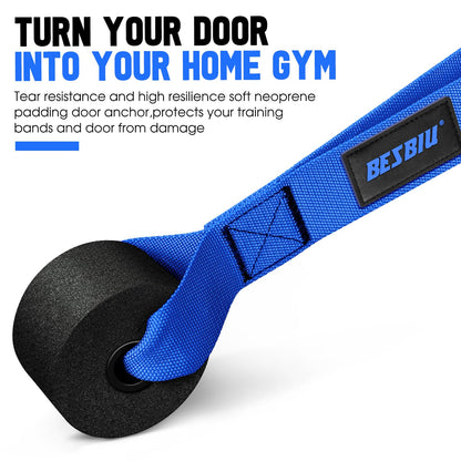 Heavy Exercise Bands Resistance Bands Set for Working Out, 300lbs Fitness Workout Bands with Handles, Door Anchor, Leg Ankle Straps, Home Gym Workout Equipment for Men Strength Training Stretching