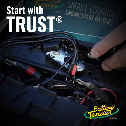 Battery Tender Ring Terminal Harness Accessory Cable - 18 inch Cord Adapter with SAE Quick Disconnect - Easy Quick Convenient for Motorcycles, Cars, ATVs and More - 081-0069-6