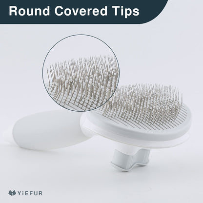 Cat Hair Brush,Cat Brush for Shedding,Soft Silicone Self Cleaning Brushes for Short and Long Haired Cats for Grooming and Shedding