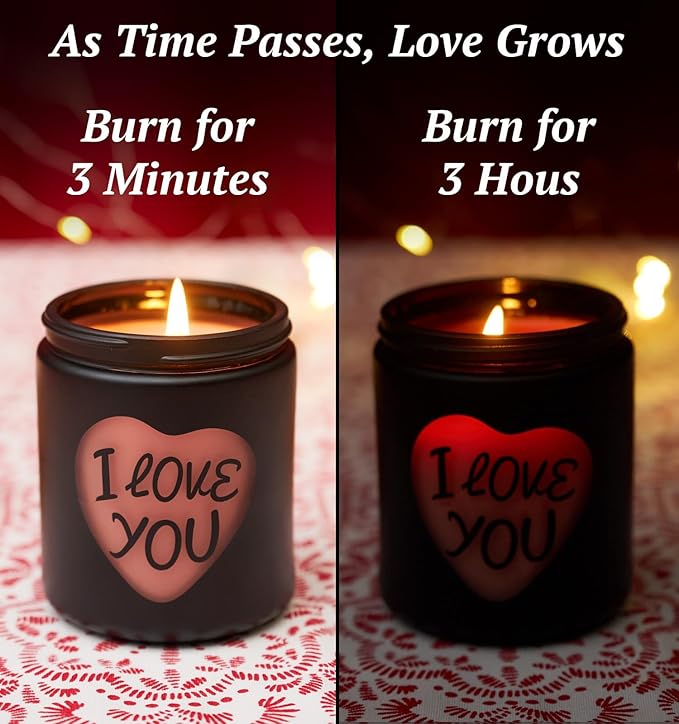 Christmas Candles,Christmas Gifts for Women, Rose Scent Candles, Holiday Candle Gifts for Mom,Perfect for Xmas,New Year,Winter Décor,Over 40 Hours of Burn Time, 100% Soy Wax