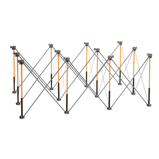 BORA Centipede CK12S 30 inch height Portable Work Stand, Includes 4 X-Cups, 4 Quick Clamps, Carry Bag, Portable Work Support Sawhorse, 4Ft x 6Ft, 30 inch work height, 4500lb weight capacity