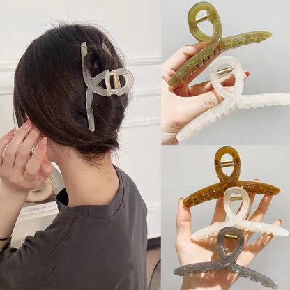 Big Hair Claw Clips Large Jelly Hair Clip for Women Large Butterfly Clip Claw Larger Size Hair Clip for Long Thick Hair 4 Pcs Christmas Gifts