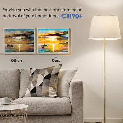 12Packs ST64 Large Vintage LED Edison Bulbs, 60W Equivalent 7W, 800Lumens, Dimmable Antique LED Filament, 5000K Cool White, E26 Medium Base Light Bulbs High Brightness Clear Glass for Bedroom Office