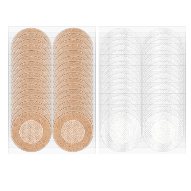 YERGOFE Anti-Chafing Products Nipple Covers for Men - 100 Pairs (200PCS) Sweat-Proof Adhesion & Invisible | Protection for Marathon/Running | Waterproof & Breathable