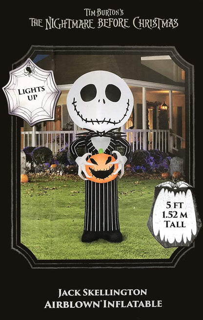 Airblown Inflatable Disney Tim Burton's The Nightmare Before Christmas 5 ft. Halloween Pumpkin