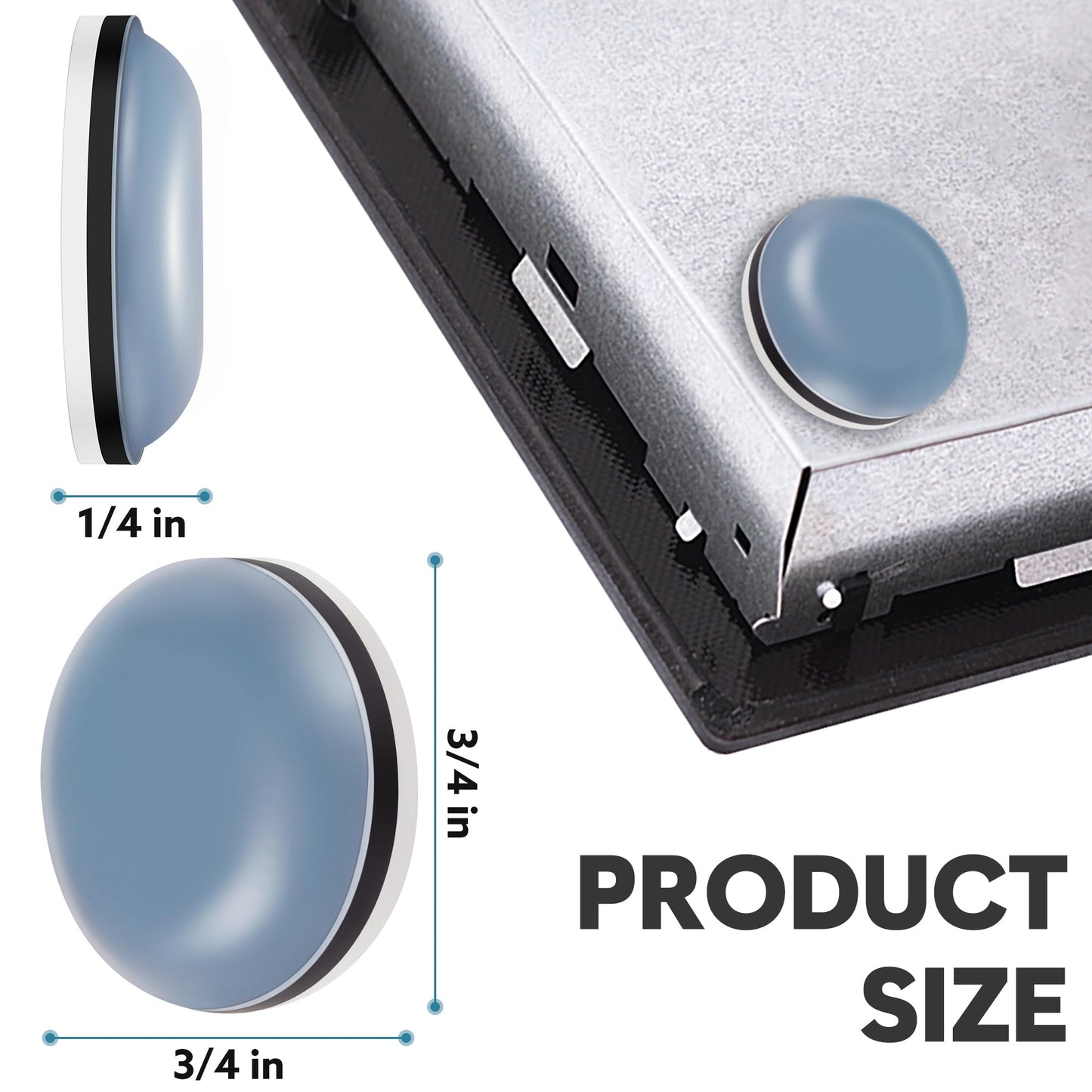 Appliance Sliders for Kitchen 24 PCS Self-adhesive Small Kitchen Finds Appliance Slider Hacks Easy to MovIing & Space Saving Must Have Home Gadgets Mixer Accessories for Countertop