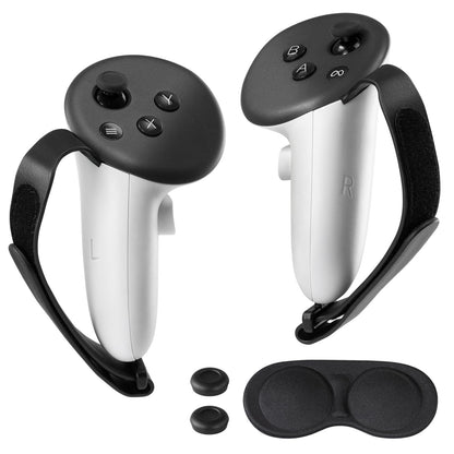 CoBak Controller Grips for Meta Quest 3s and Quest 3, Adjustable Knuckle Straps Accessories for Touch Plus Controllers