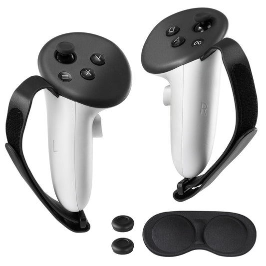 CoBak Controller Grips for Meta Quest 3s and Quest 3, Adjustable Knuckle Straps Accessories for Touch Plus Controllers