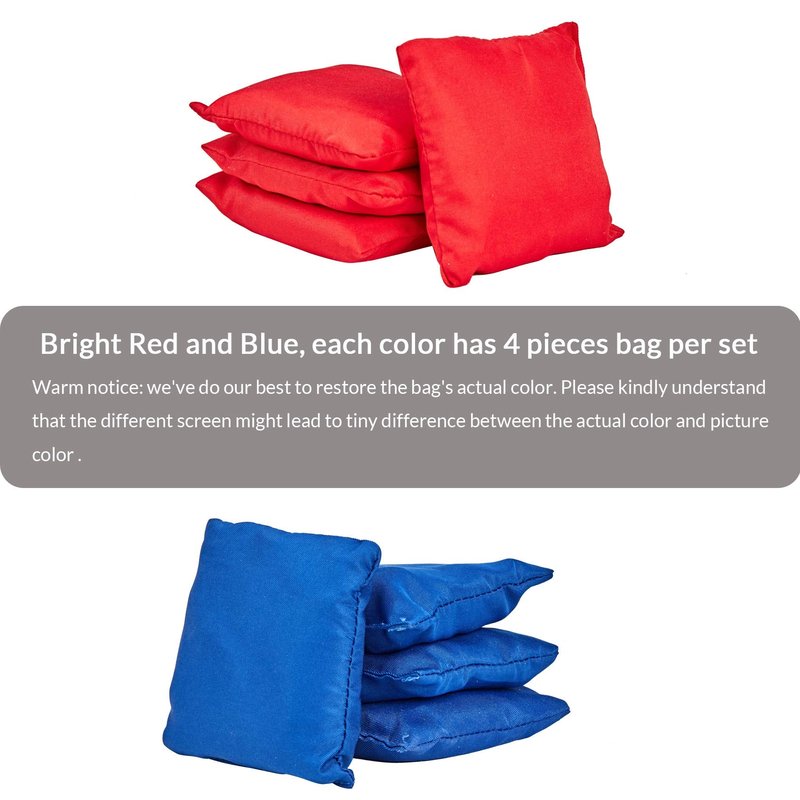 ApudArmis All Weather Cornhole Bean Bags, Set of 8 Weather Resistant Corn Hole Bags for Cornhole Toss Games - for ApudArmis (Includes Carry Bag)
