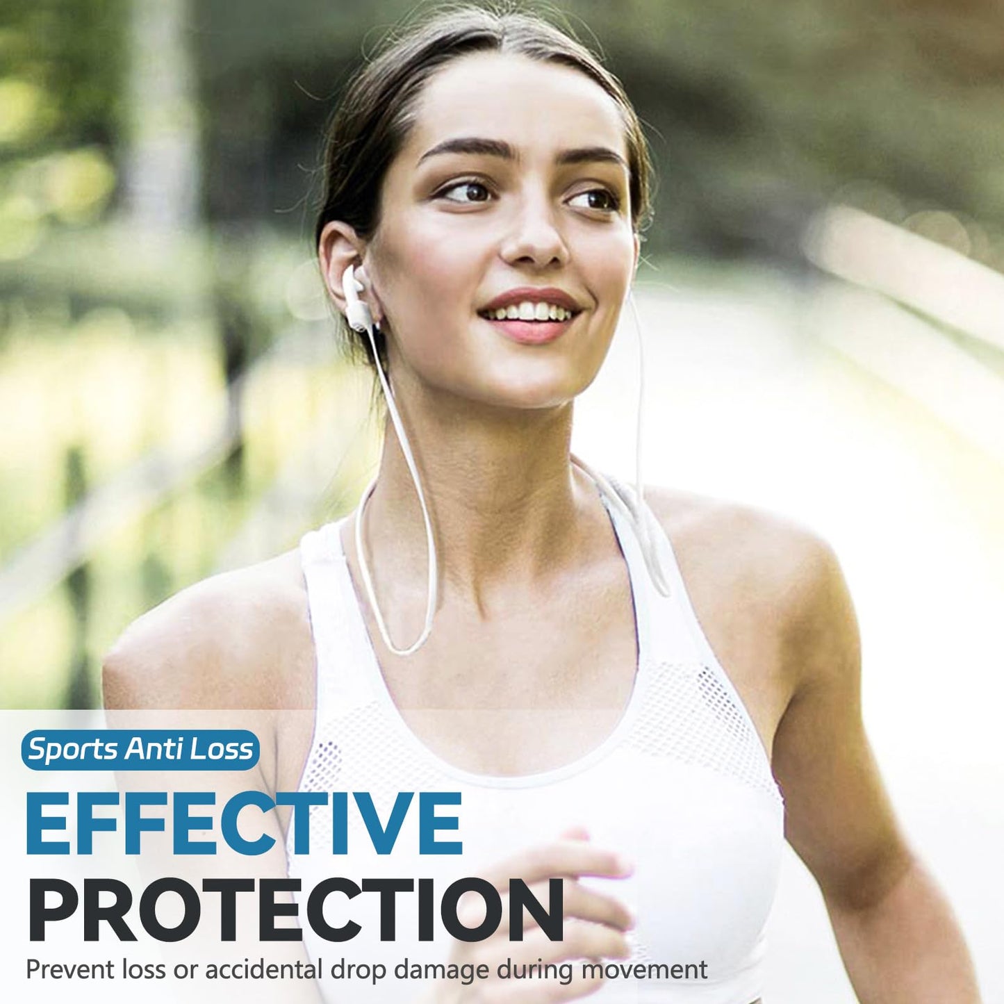 5 Pack Ultra Strong Magnetic AirPods Straps, Anti-Lost Cord for AirPods 4rd / AirPods Pro 1st and 2nd / AirPod 3rd /AirPod 1st and 2nd,Silicone Sports Lanyard and Ear Hook- 5 Straps + 2 EarHook