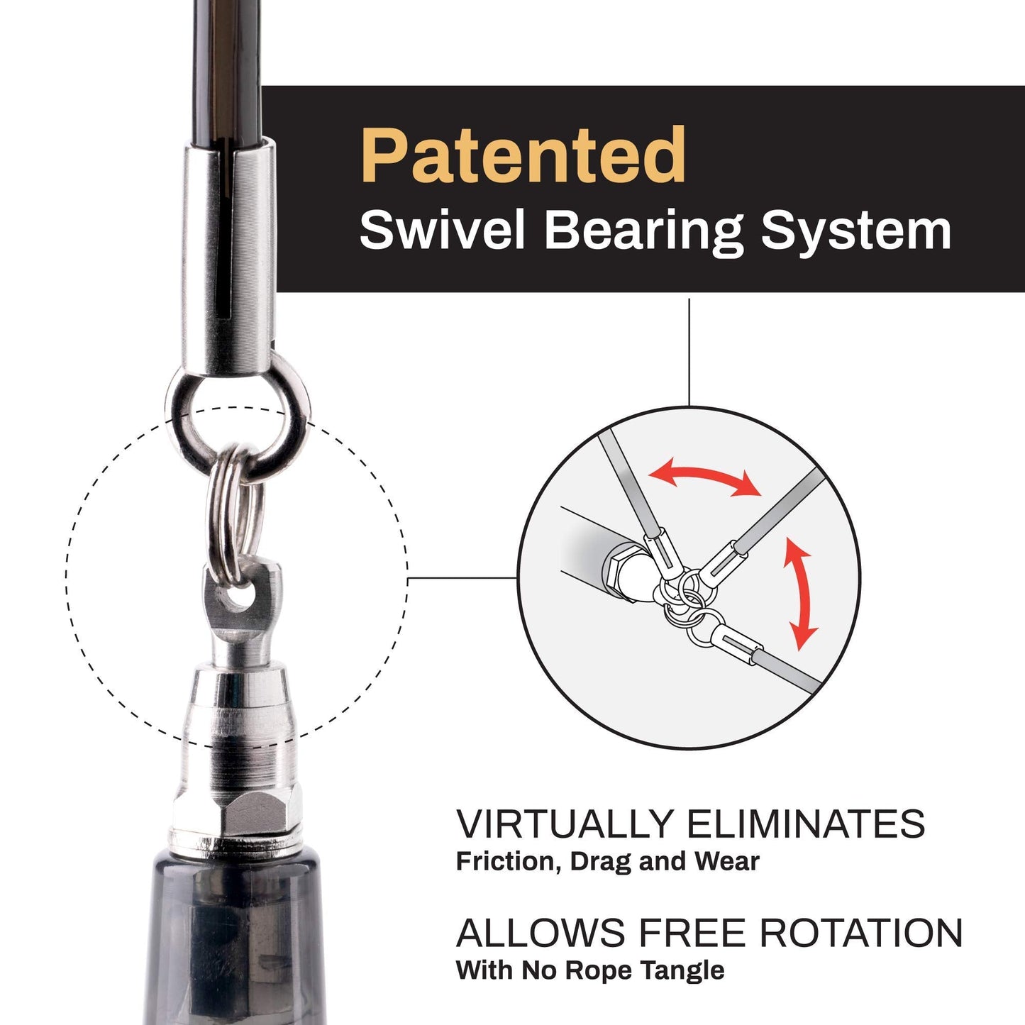 Buddy Lee Jump Ropes Rope Master Yellow Black Original Ball Bearing Jump Rope, 9” HD Plastic Handles. Perfect Jump Rope for Fitness, CrossFit Gym, Endurance Jumping, Cross Overs, Extreme Jumping