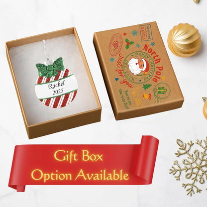 2025 Family Christmas Ornament – Personalized Ornament for Families – Custom Family Ornament – Holiday Tree Decoration Keepsake Gift (Family of 5)