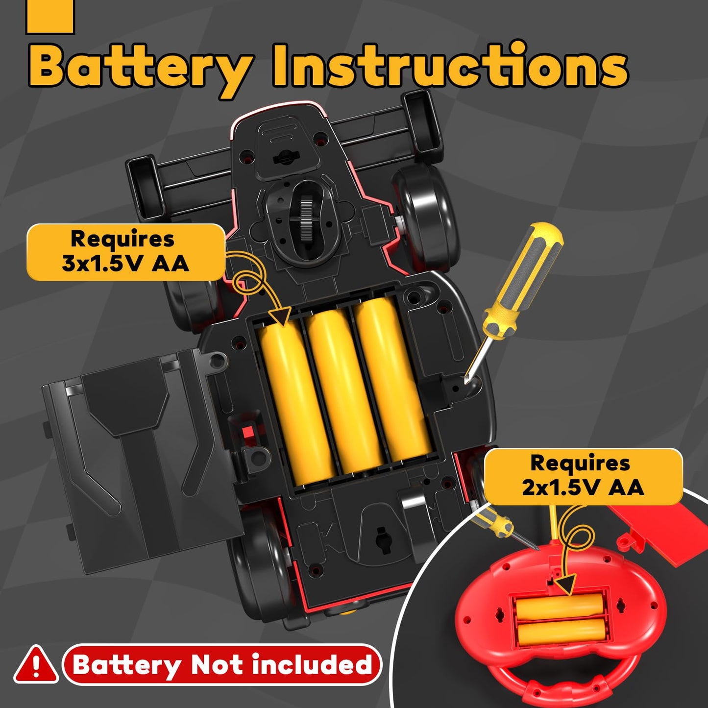 Lehoo Castle Toys for 1 2 3 Year Old Boy, Remote Control Cars for Kids Age 3, Pop-up RC Race Car 2 Year Old Boy Toys, Gifts for 1-3 Year Old Boys with Lights & Music