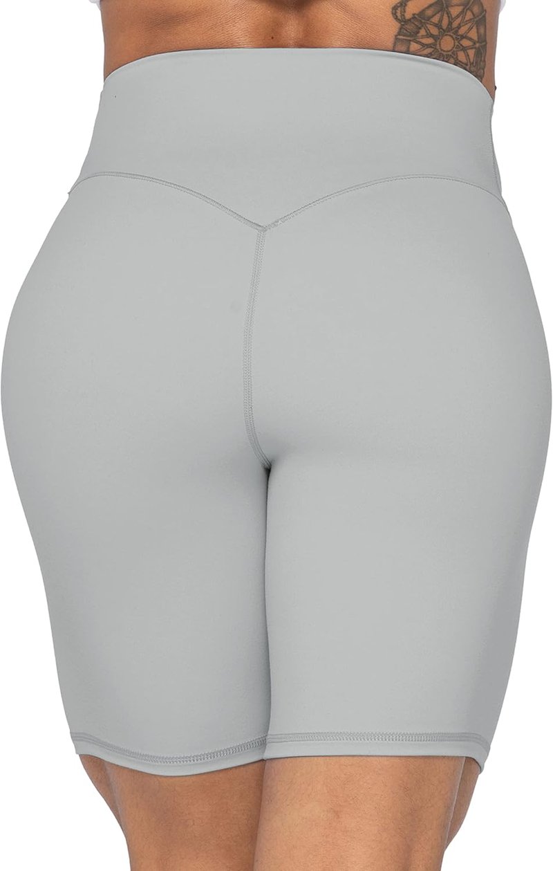 High Waist Biker Shorts for Women - No Front Seam, Squat Proof Yoga Gym Shorts | Comfortable & Stylish
