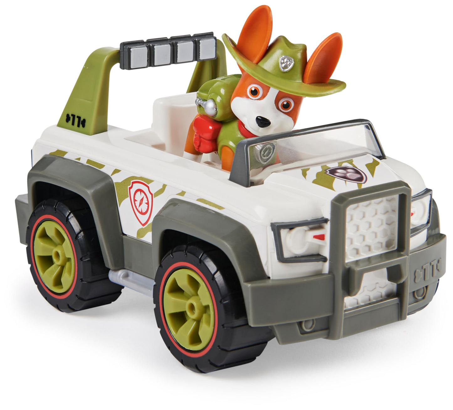 Paw Patrol, Tracker’s Jungle Cruiser, Toy Truck with Collectible Action Figure, Sustainably Minded Kids’ Toys for Boys & Girls Aged 3 and Up