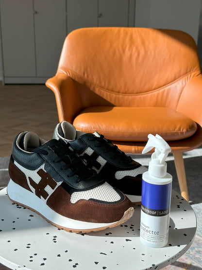 Liquiproof LABS Premium Protector Spray 250ml long lasting waterproof and stain protection for leather, suede, nubuck, sheepskin and fabrics. For shoes handbags trainers boots clothes