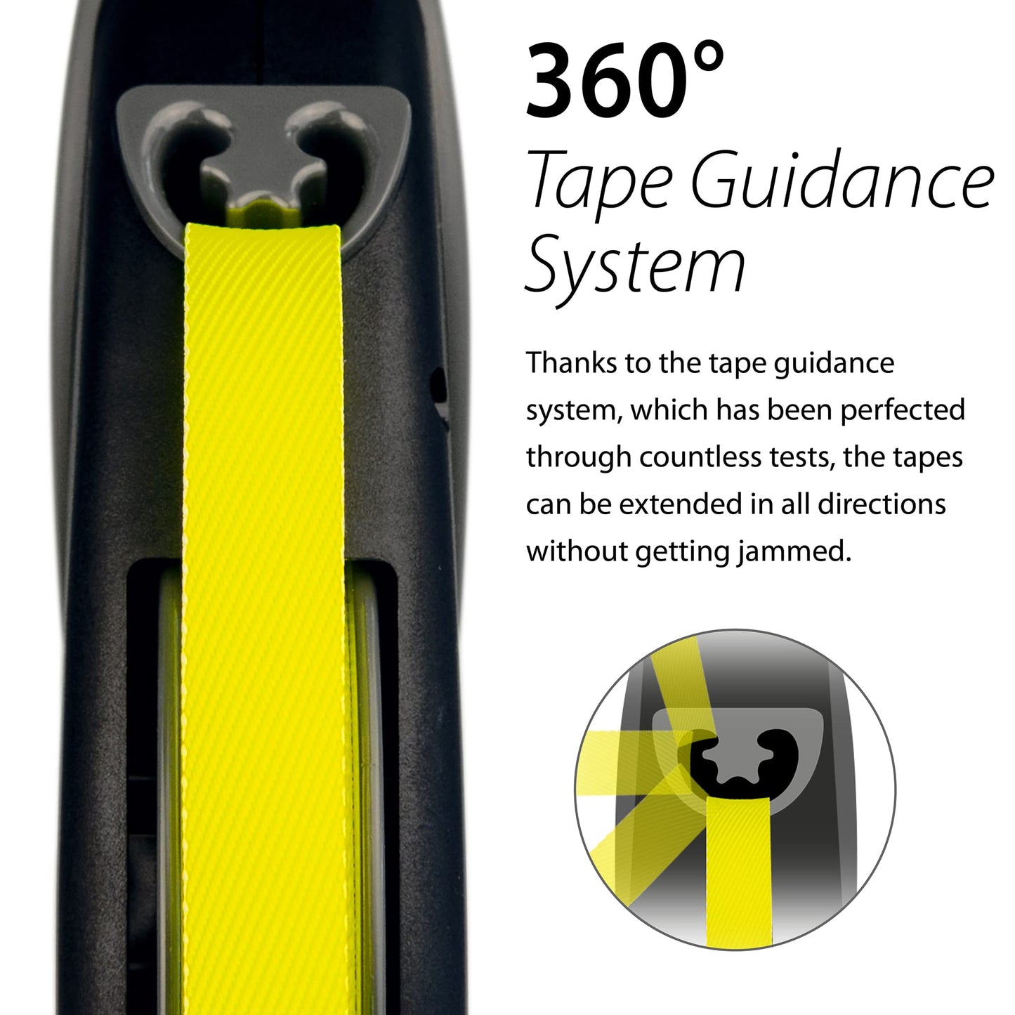 flexi Giant Professional L Tape 10 m black/neon yellow