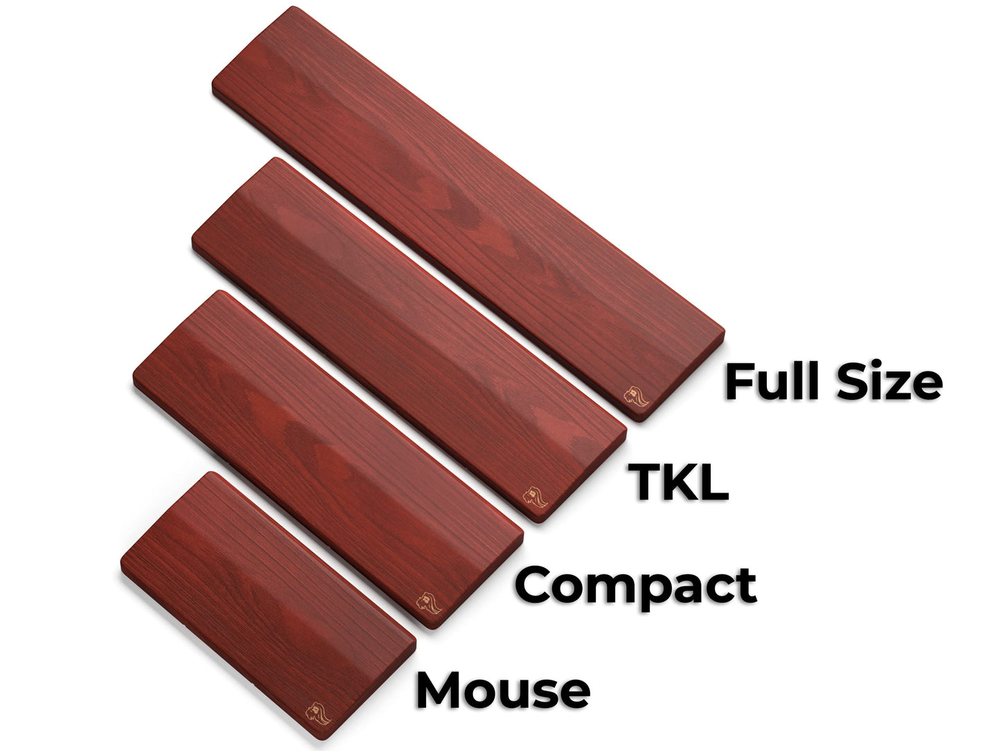 Glorious Gaming Wooden Wrist Rest - Full Standard Size - Brown - Mechanical Keyboard, Wood Ergonomic Palm Rest| 17.5x4 inches/19mm Thick (GV-100-BROWN)