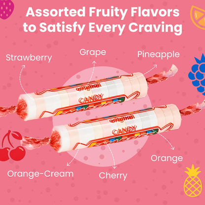 Smarties Candy Bulk Rolls Original Flavor - Gluten & Vegan Free - Classic Sweetness From Family Owned Company Since 1949, Peanut Free & Dairy Free - Perfect Halloween Candy - 1 Pound Bag