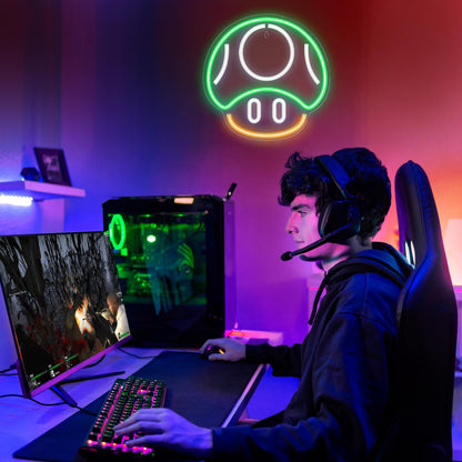 Kavaas Gamer Neon Sign, Game Controller LED Sign for Gaming Room Decor - Game Neon Sign for Teen Boy Room Decor - Best Gamer Gifts for Boys, Kids