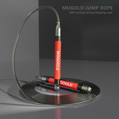 2-in-1 Speed Rope: 2mm for Boxing/MMA & 3mm for CrossFit - Tool-Free Adjustable Cable System with Dual Bearings - Sweatproof Hybrid Grip for High-Intensity Training