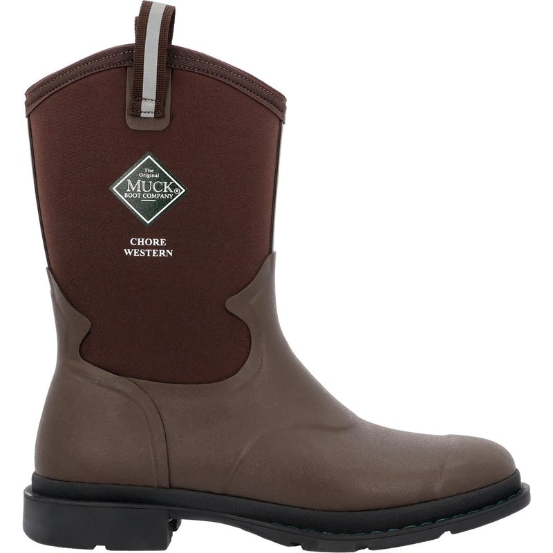 MUCK Men's Chore Mid Western Work Boot, Brown, Size 11(M)
