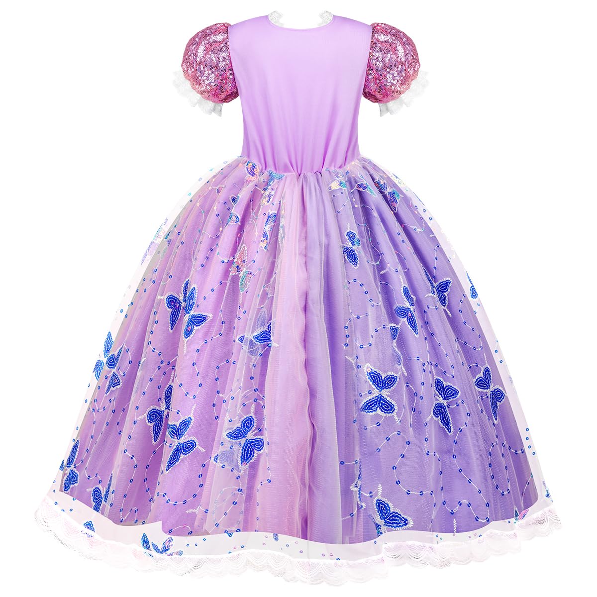 Meland Princess Dresses for Girls - Light Up Princess Costume for Little Girls, Halloween Costumes for Toddler Age 3-10, Birthday Gift for Girl (5-6 Years)