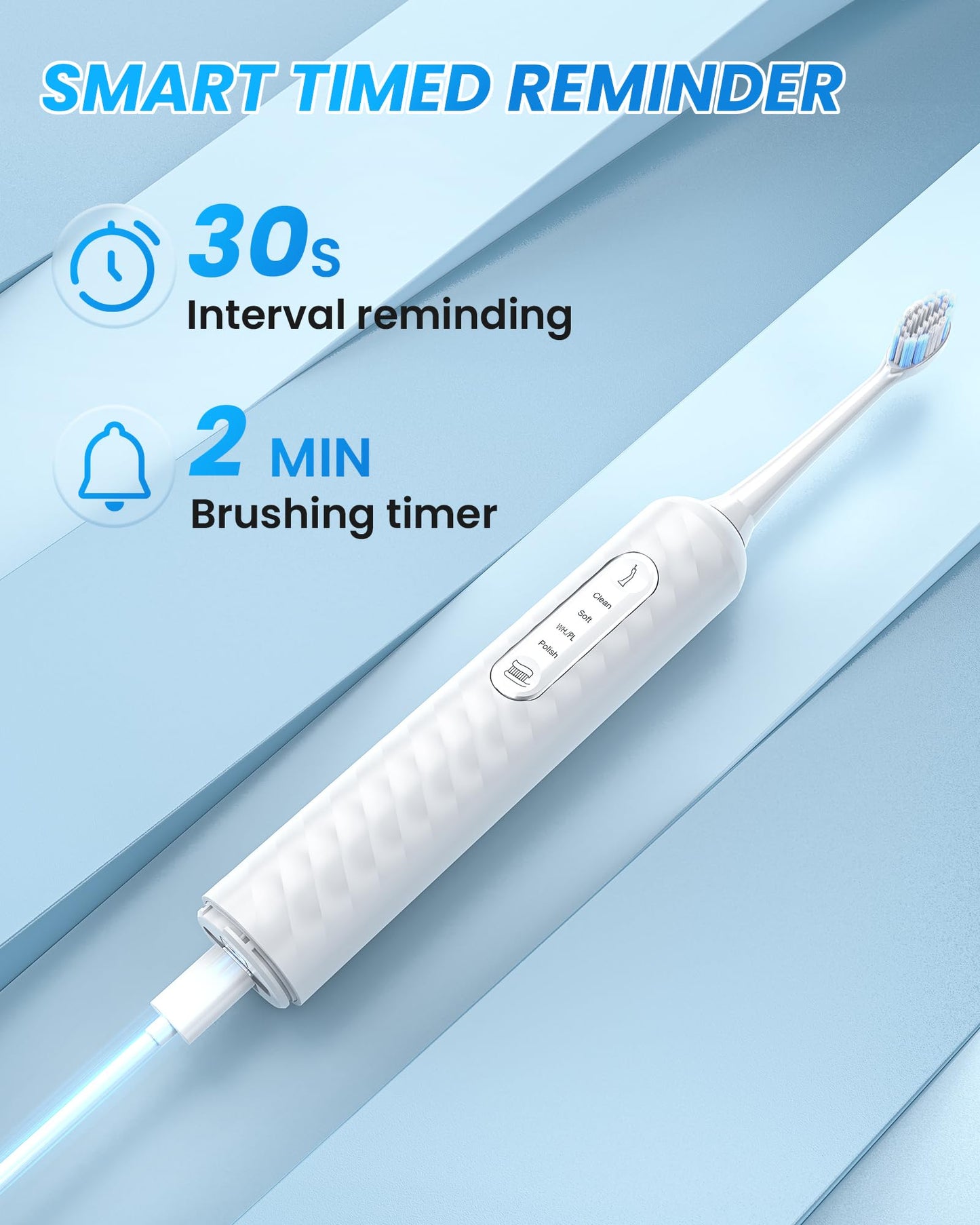 Electric Toothbrush with Water flosser, 3 in 1 Teeth Cleaning Kit with 7 Modes, Electric Toothbrush and flosser Combofor Adults, Water Flosser Portable for Travel and Home (Black)