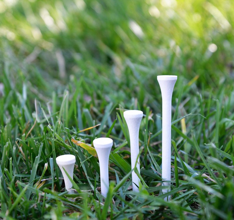 Pride Deluxe Wooden Golf Tees - 500 Count, 2 3/4 Inch - White - #1 Brand on Tour - Best for Drivers & Woods - Improve Distance and Accuracy