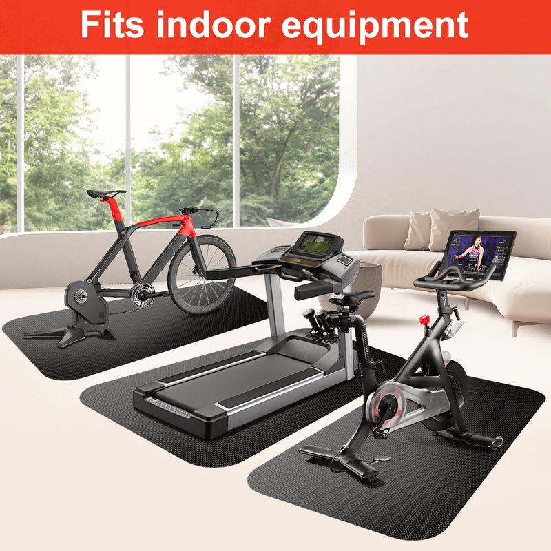 Treadmill Walking Pad Mat for Carpet Floors,29.5x70.8"Foldable Treadmill Mat for Hardwood Floors,Non-Slip Exercise Equipment Mat for Under Exercise Bike,Walking Pad & Elliptical,Noise Shock Absorption