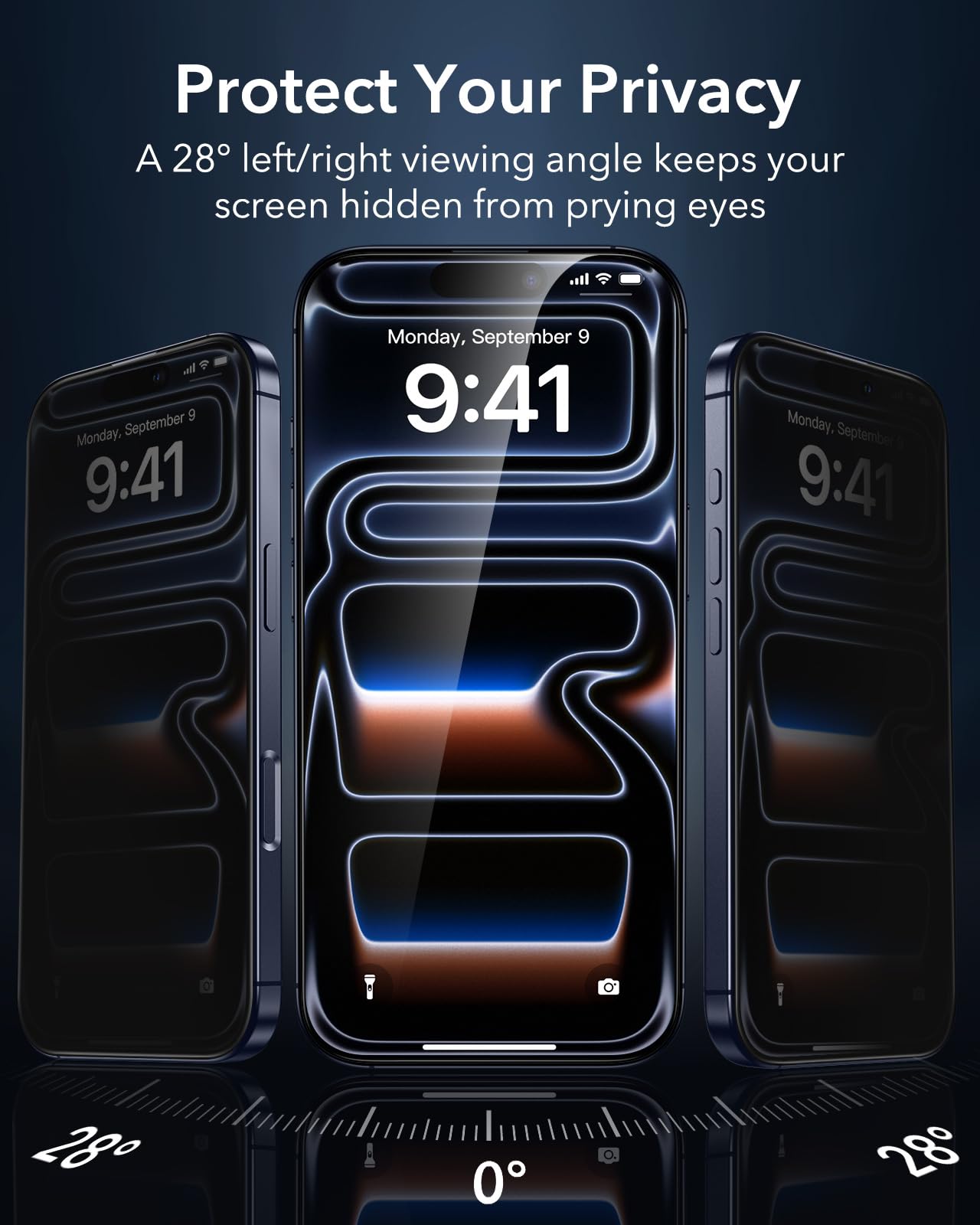 ESR 3 Pack 9H+ Glass for iPhone 16 Pro Max Screen Protector, [Military Grade Shatterproof & Longest Durable] Armorite Ultra-Tough Tempered Glass with UltraFit Tray