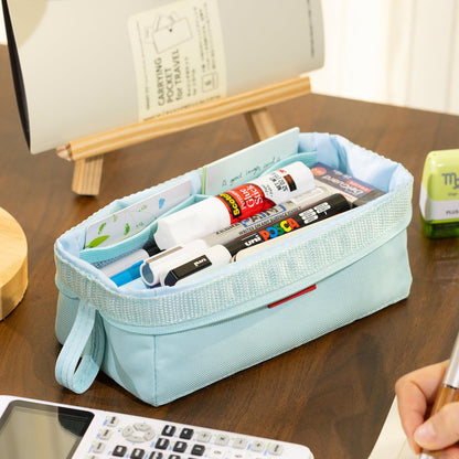 CICIMELON Pencil Case Large Capacity Pencil Pouch Pen Bag for School Teen Girl Boy Men Women (Blue)