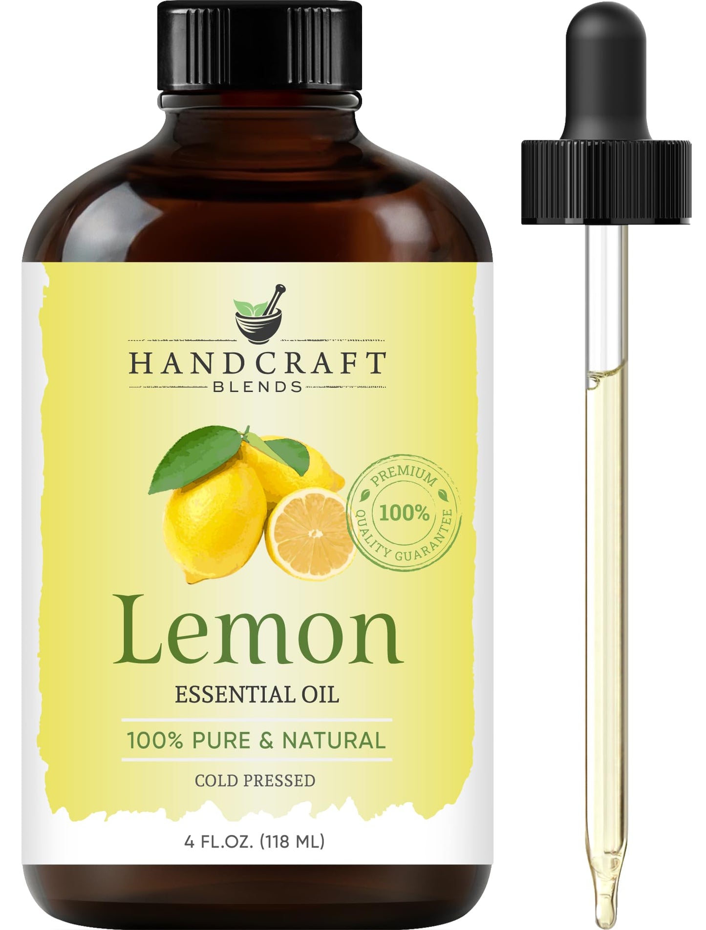 Handcraft Blends Lavender Essential Oil – Huge 4 Fl Oz – 100% Pure and Natural – Premium Grade Essential Oil for Diffuser and Aromatherapy, Skin, Massage, Candle and Soap Making Fragrance