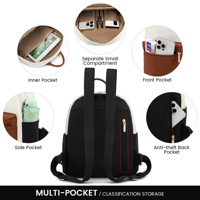 LOVEVOOK Mini Backpack for Women Light Weight Small Waterproof Backpack Purses Daily Backpack Fashion