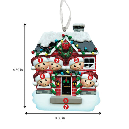 2025 Family Christmas Ornament – Personalized Ornament for Families – Custom Family Ornament – Holiday Tree Decoration Keepsake Gift (Family of 5)