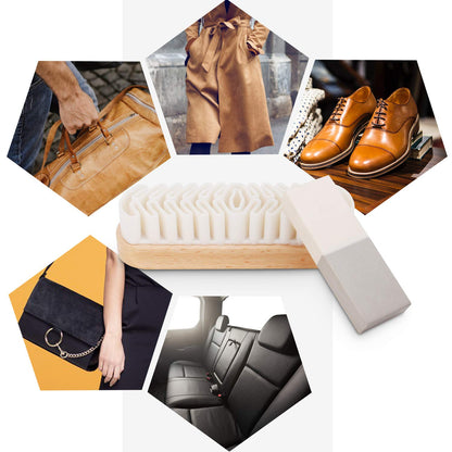 Suede & Nubuck Cleaning Kit By Care Guys: Hard-wearing crepe brush with A Cleaning Eraser
